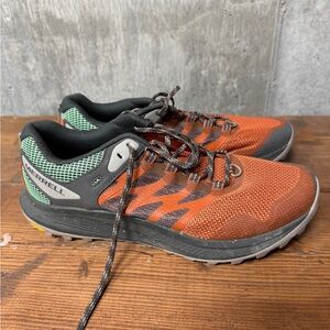 Merrell Men's Nova 3 Men's Orange and Gray Trail Shoes Size 10
